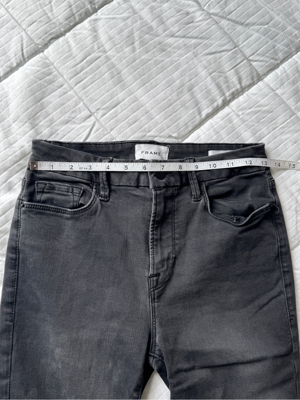 Frame le mini boot high waisted grey jeans size 29 - Picture 3 of 8